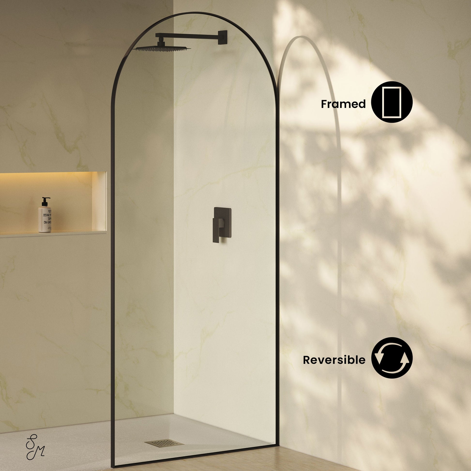 Matte Black / Shower Door