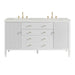 Bright White / Lime Delight - 3 Faucet Holes