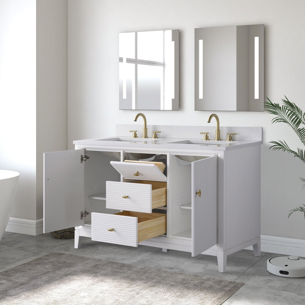 Linear White / Golden Brushed