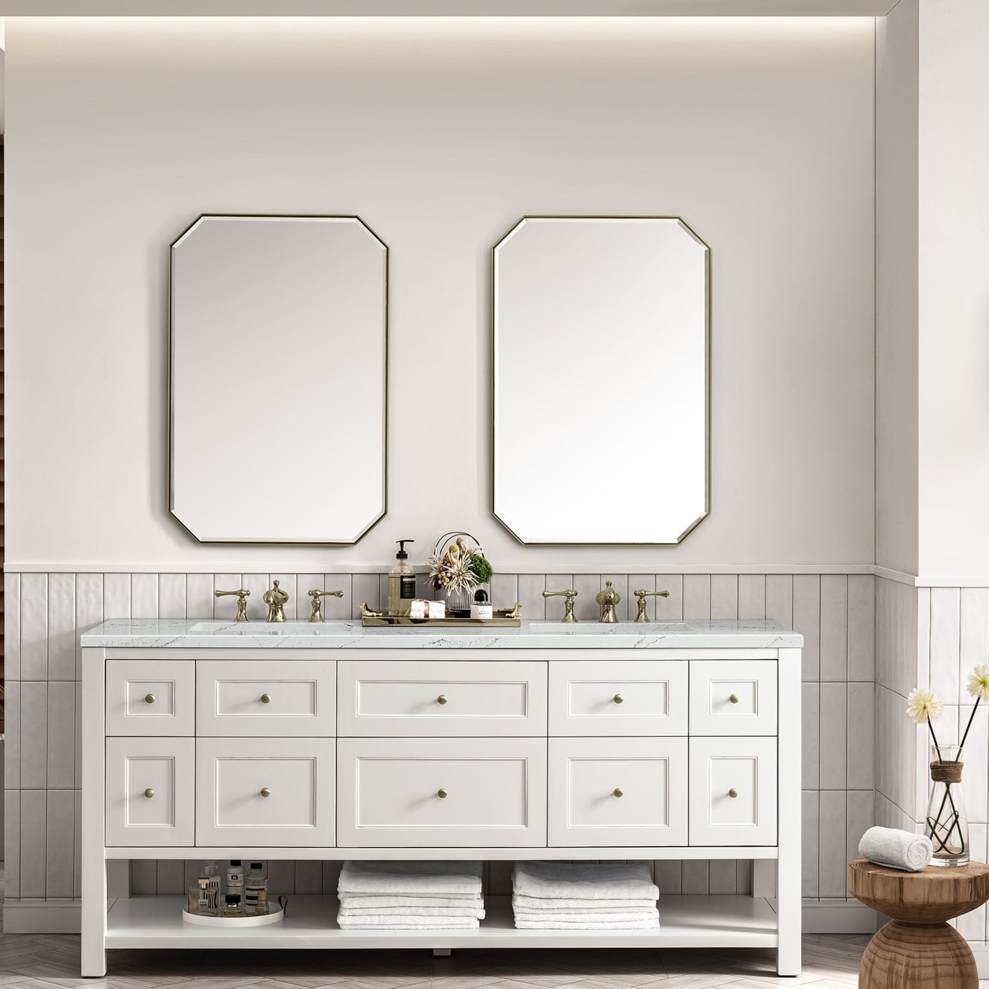 Bright White / Ethereal Noctis - 3 Faucet Holes