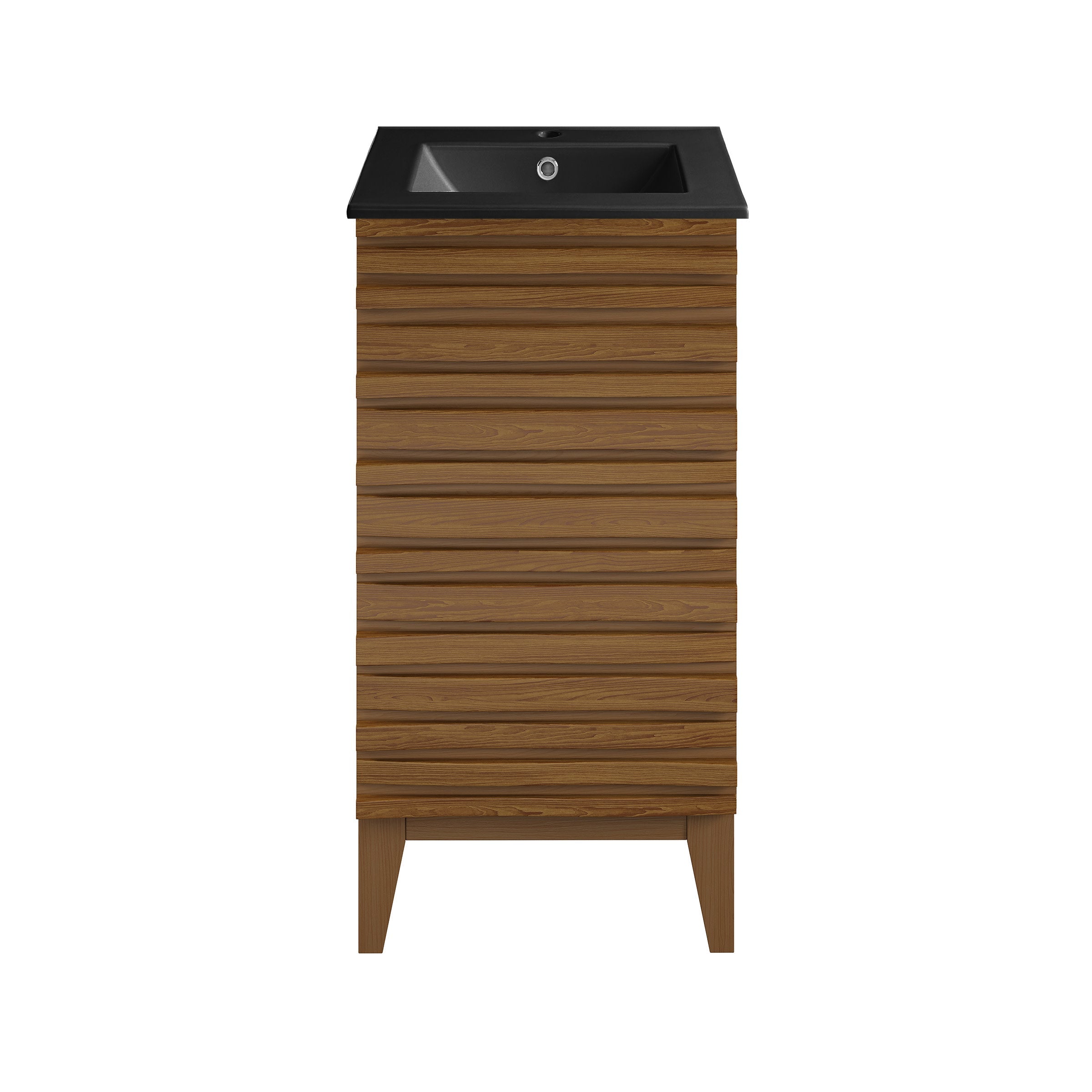 Brown Oak / Matte Black