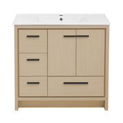 Natural Oak / White / 1-Hole