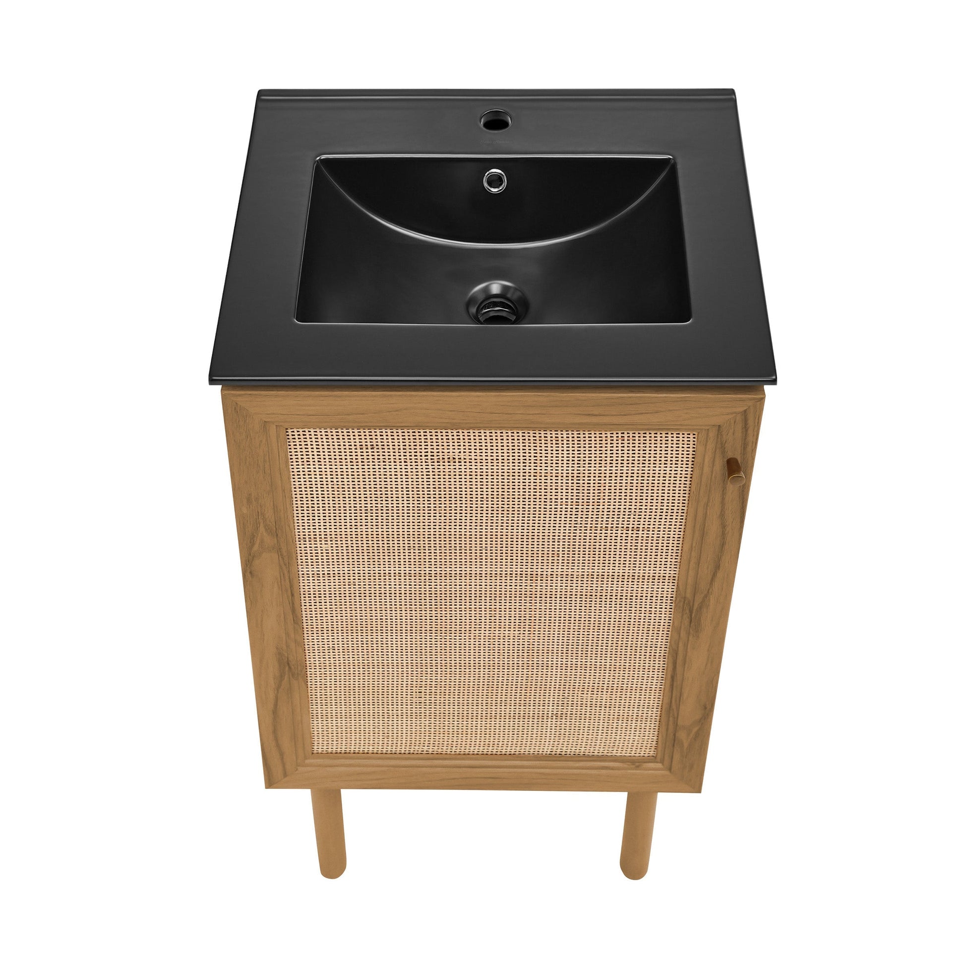 Golden Oak / Matte Black / 1-Hole