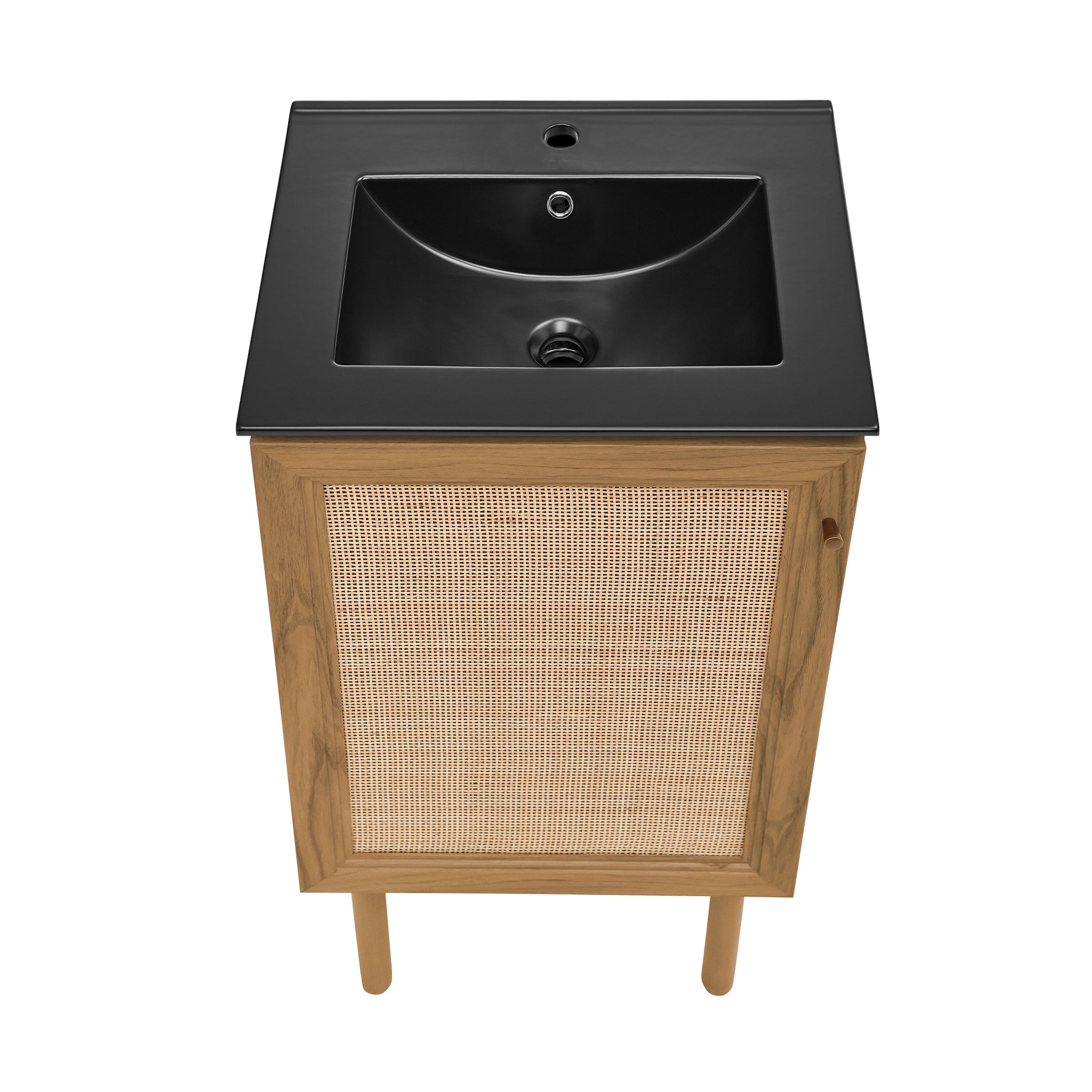 Golden Oak / Matte Black / 1-Hole