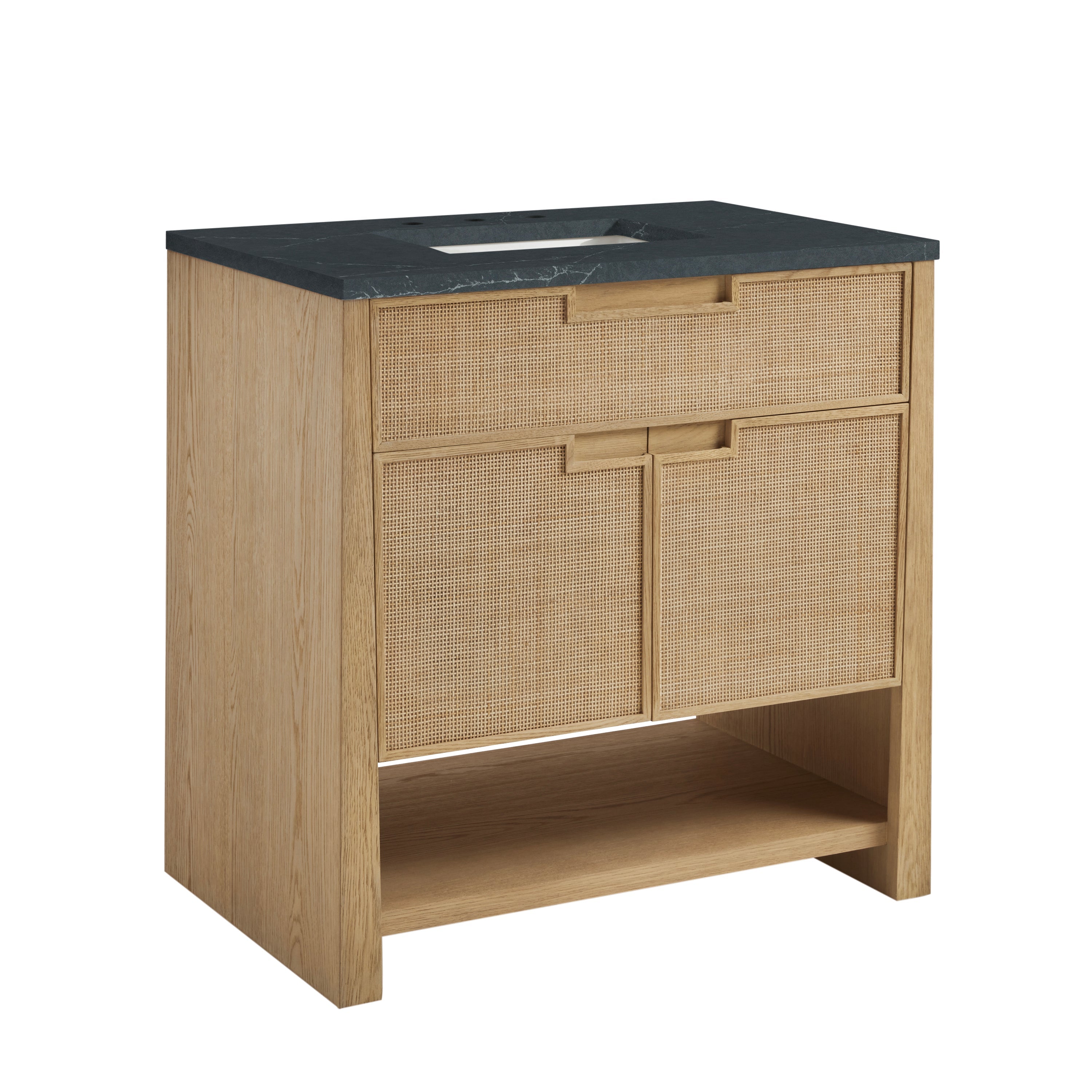 Seaside Oak / Charcoal Soapstone - 3 Faucet Holes