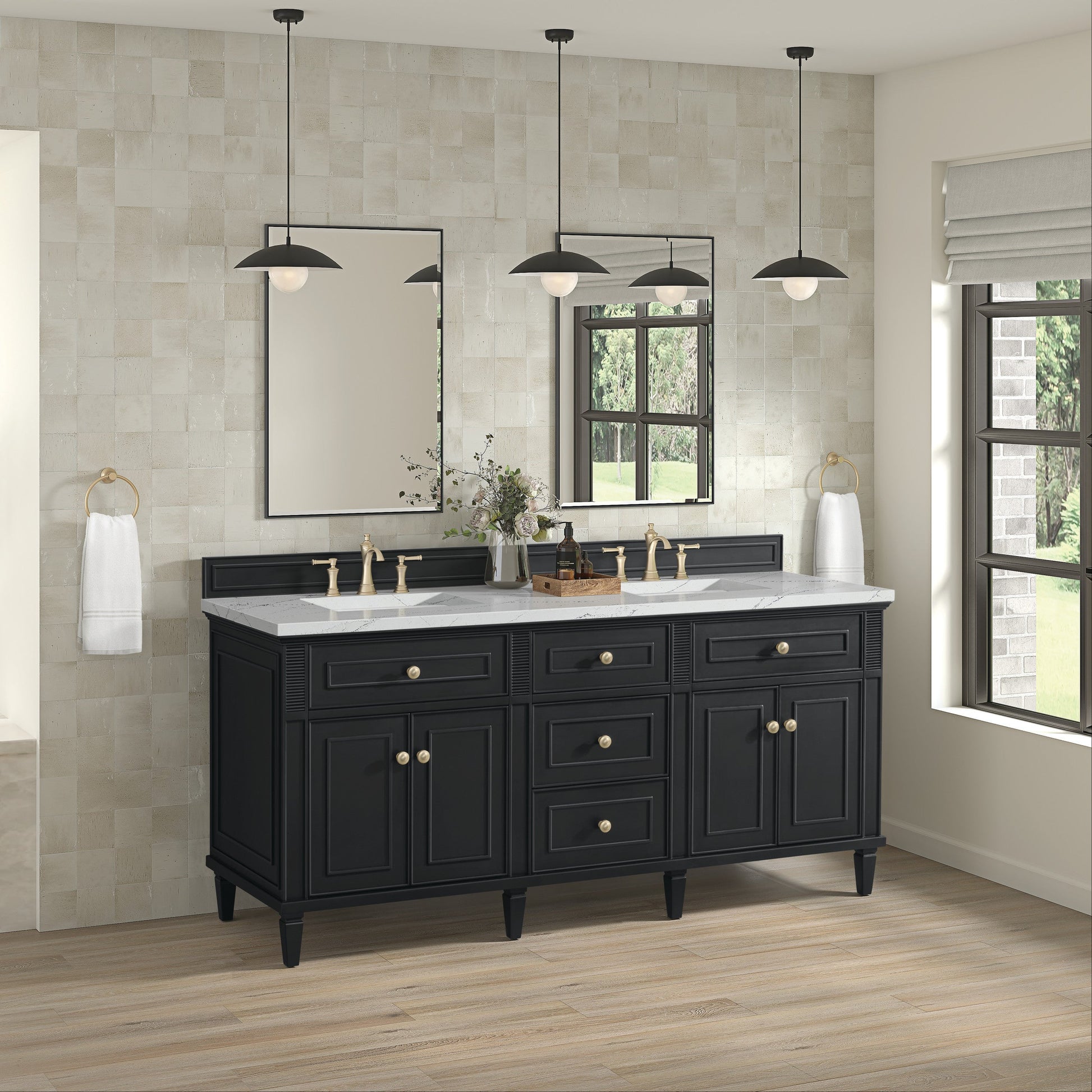 Black Onyx / Ethereal Noctis - 3 Faucet Holes