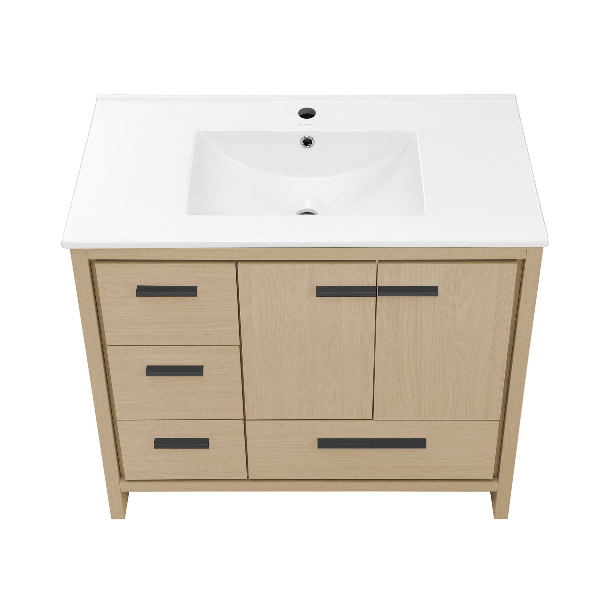 Natural Oak / White / 1-Hole