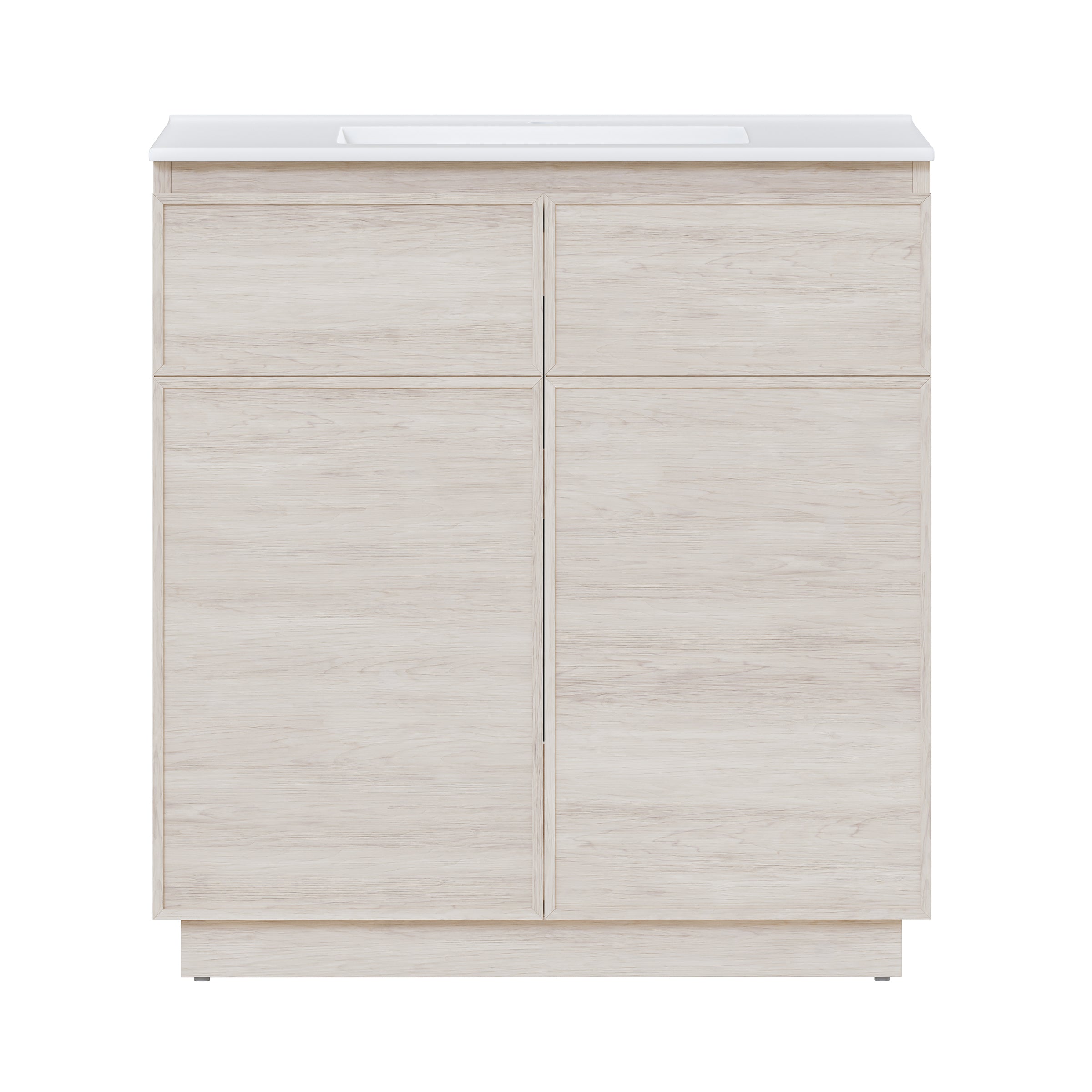 White Oak / White / 1-Hole