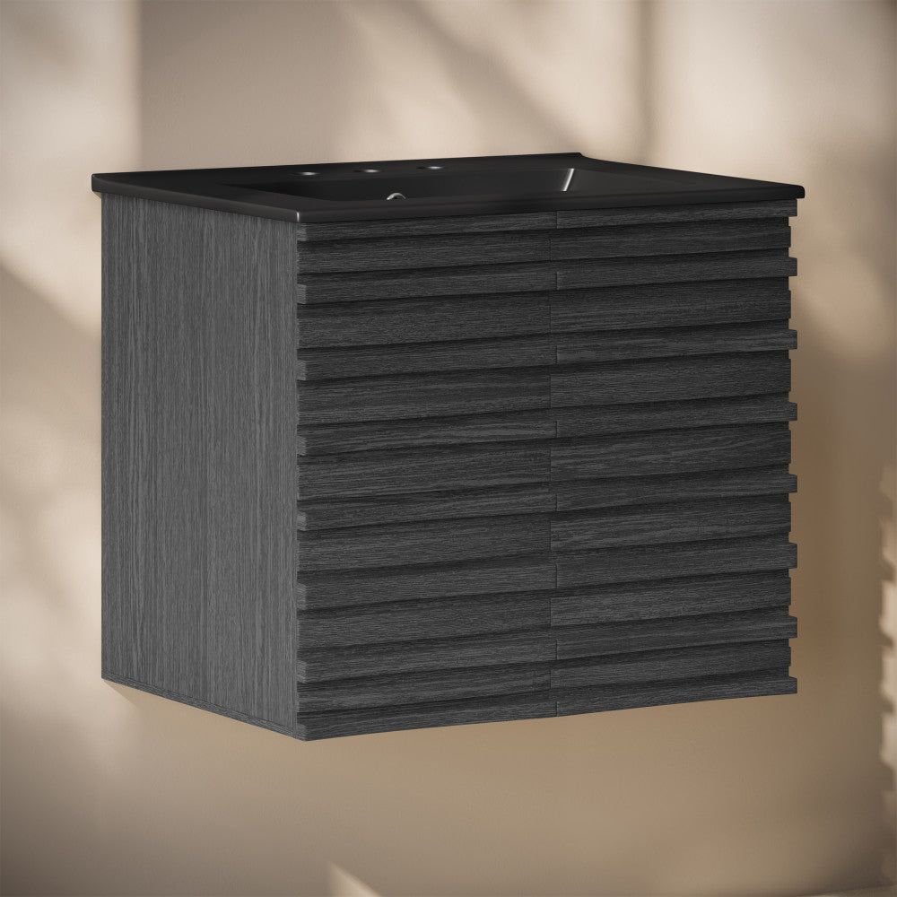 Black Oak / Black / 3-Hole Wide