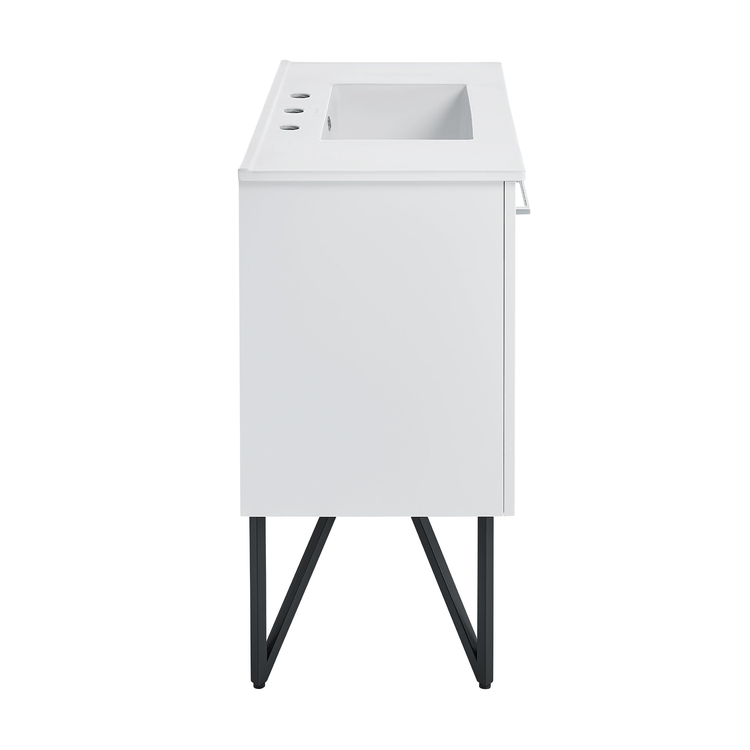 White / White / 3-Hole