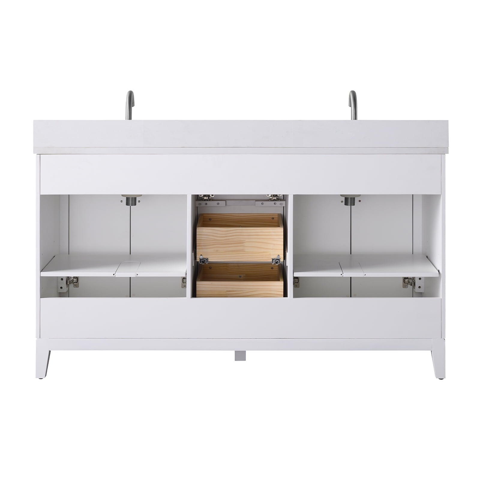 Linear White / Brushed Nickel
