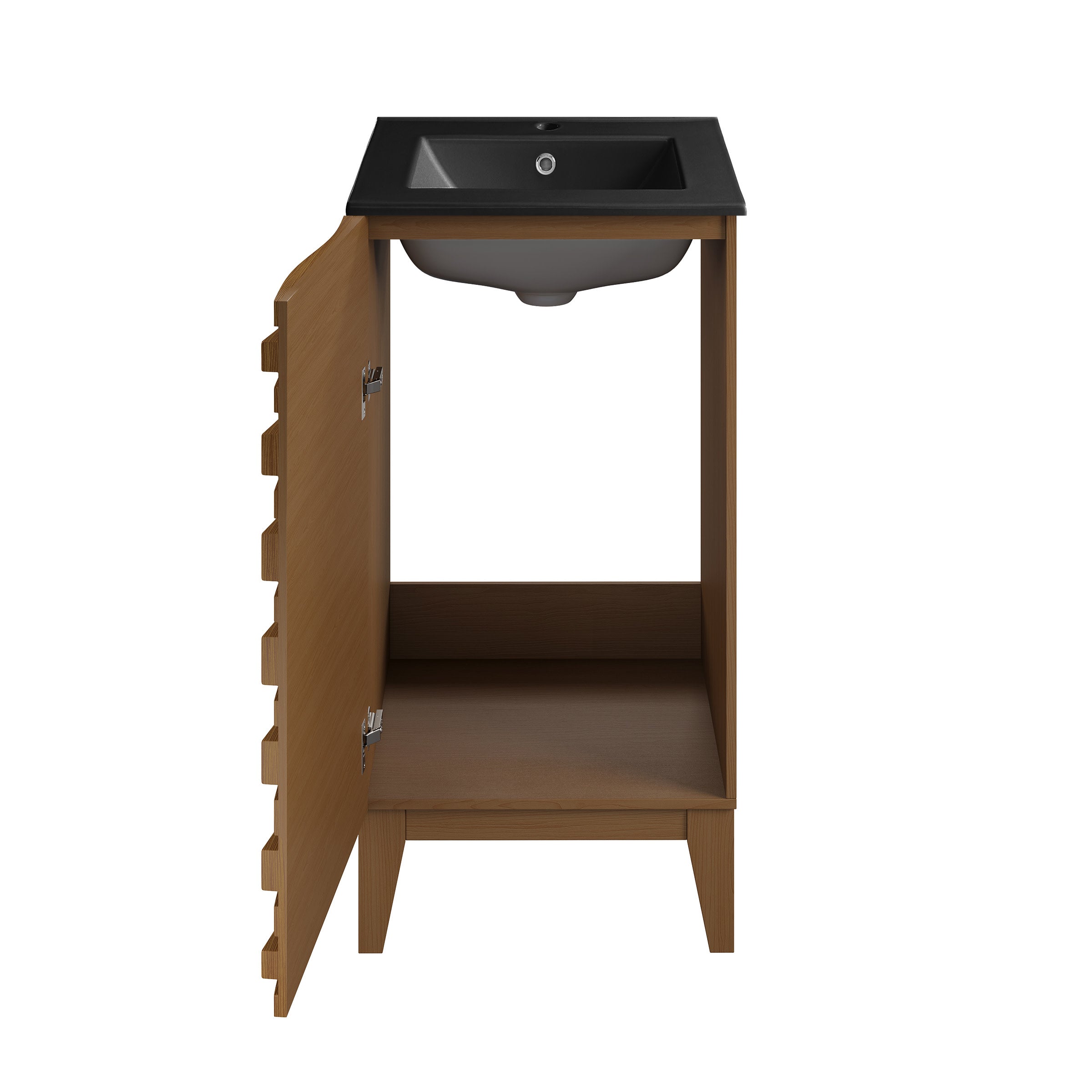 Brown Oak / Matte Black