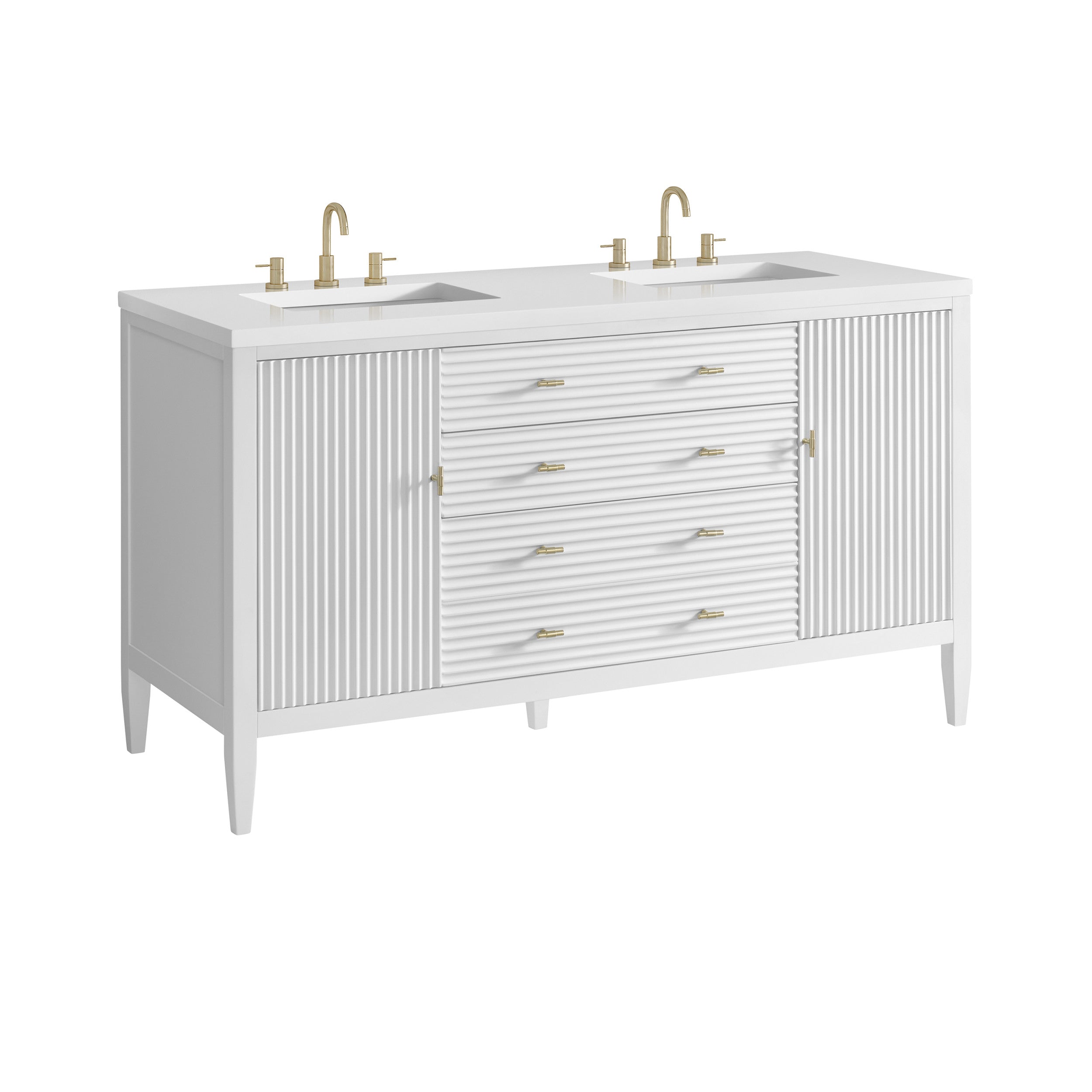 Bright White / White Zeus - 3 Faucet Holes