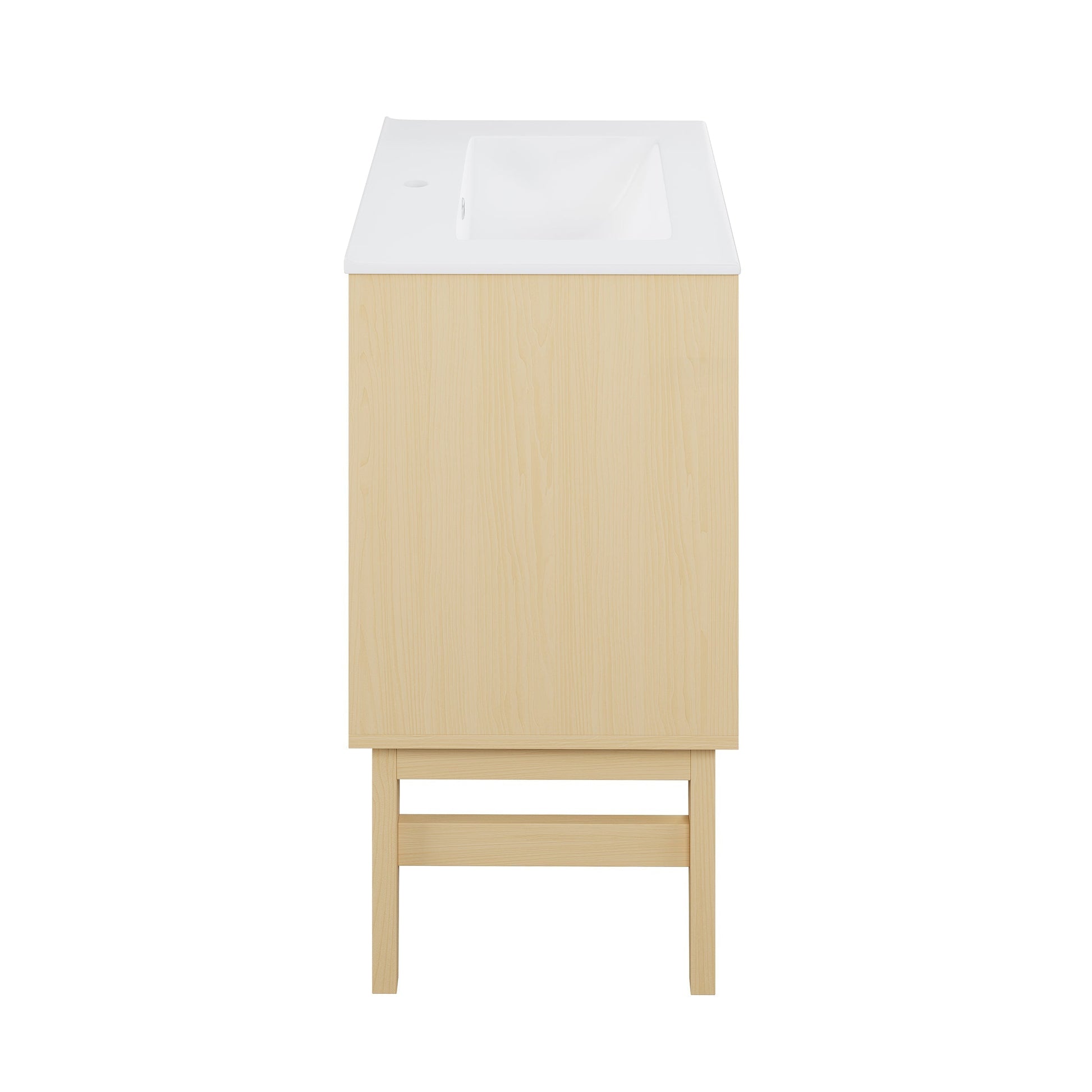 Natural Oak / White / 1-Hole