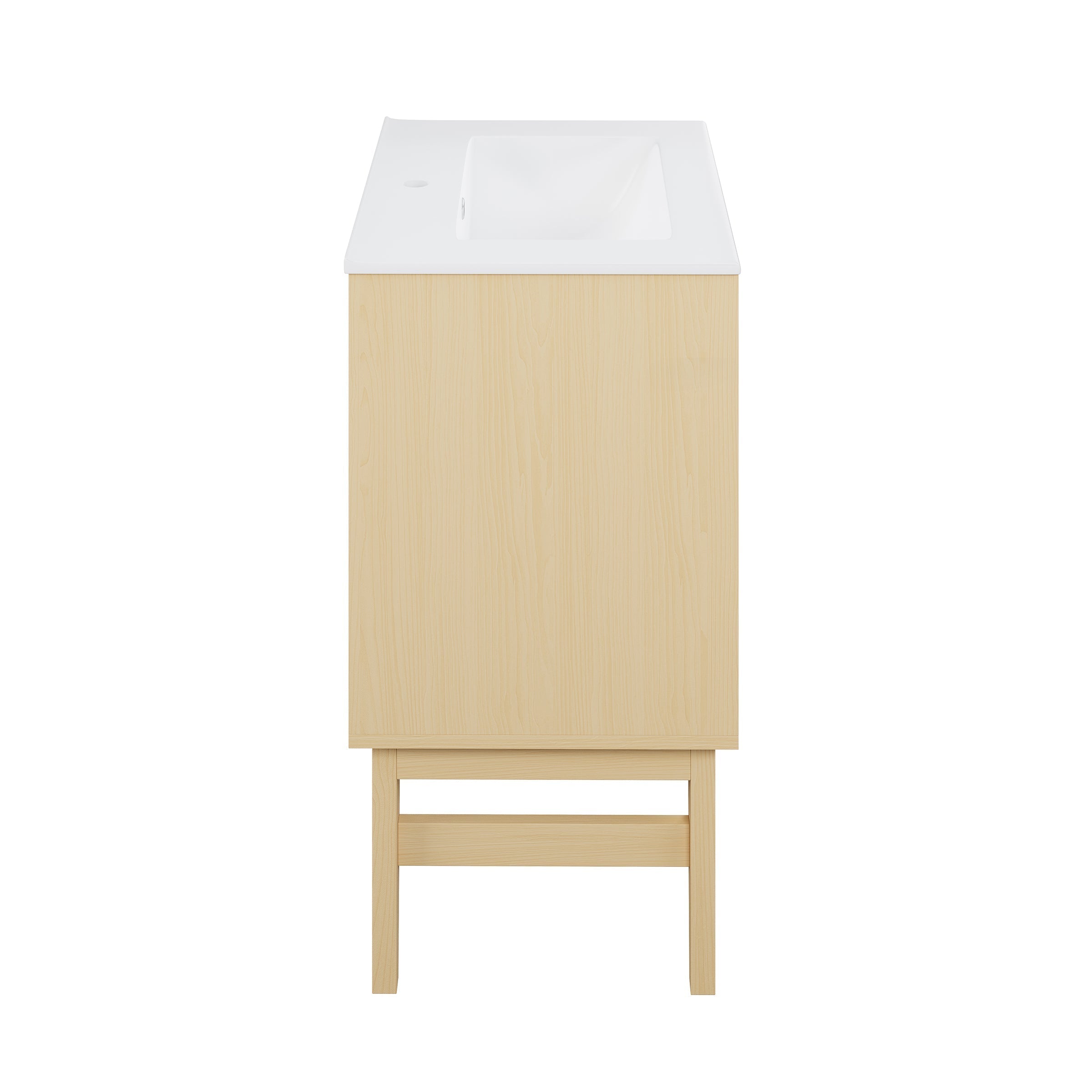 Natural Oak / White / 1-Hole