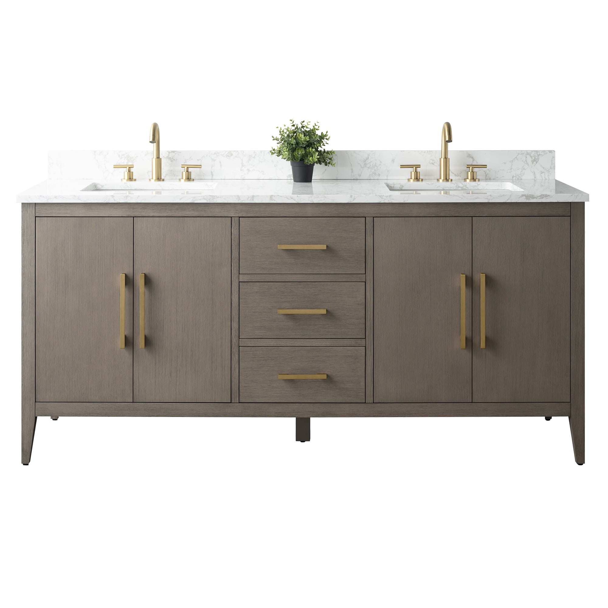 Driftwood Gray / Golden Brushed