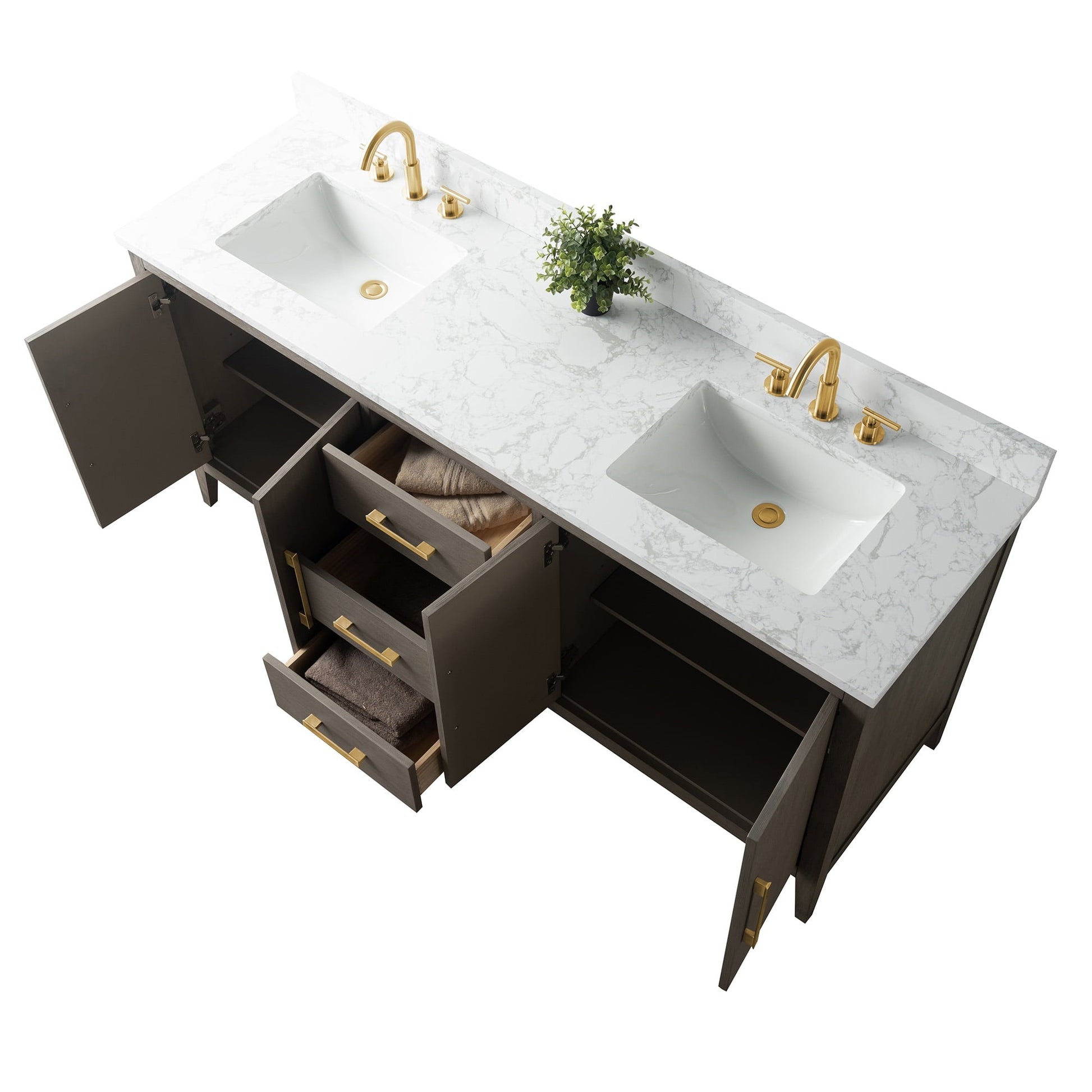 Driftwood Gray / Golden Brushed