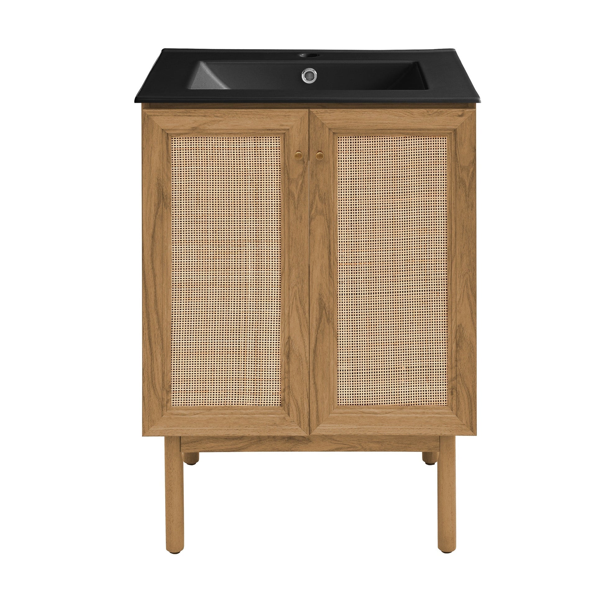 Golden Oak / Matte Black / 1-Hole