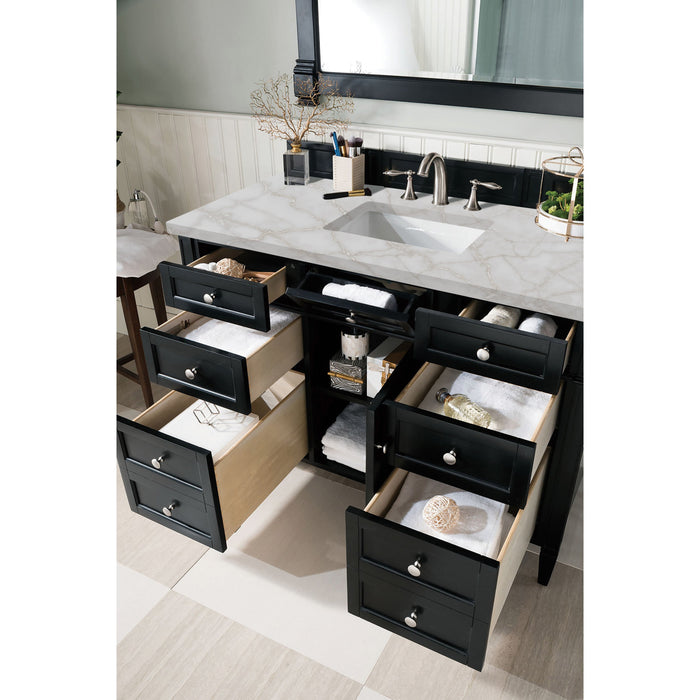 Black Onyx / Victorian Silver - 3 Faucet Holes