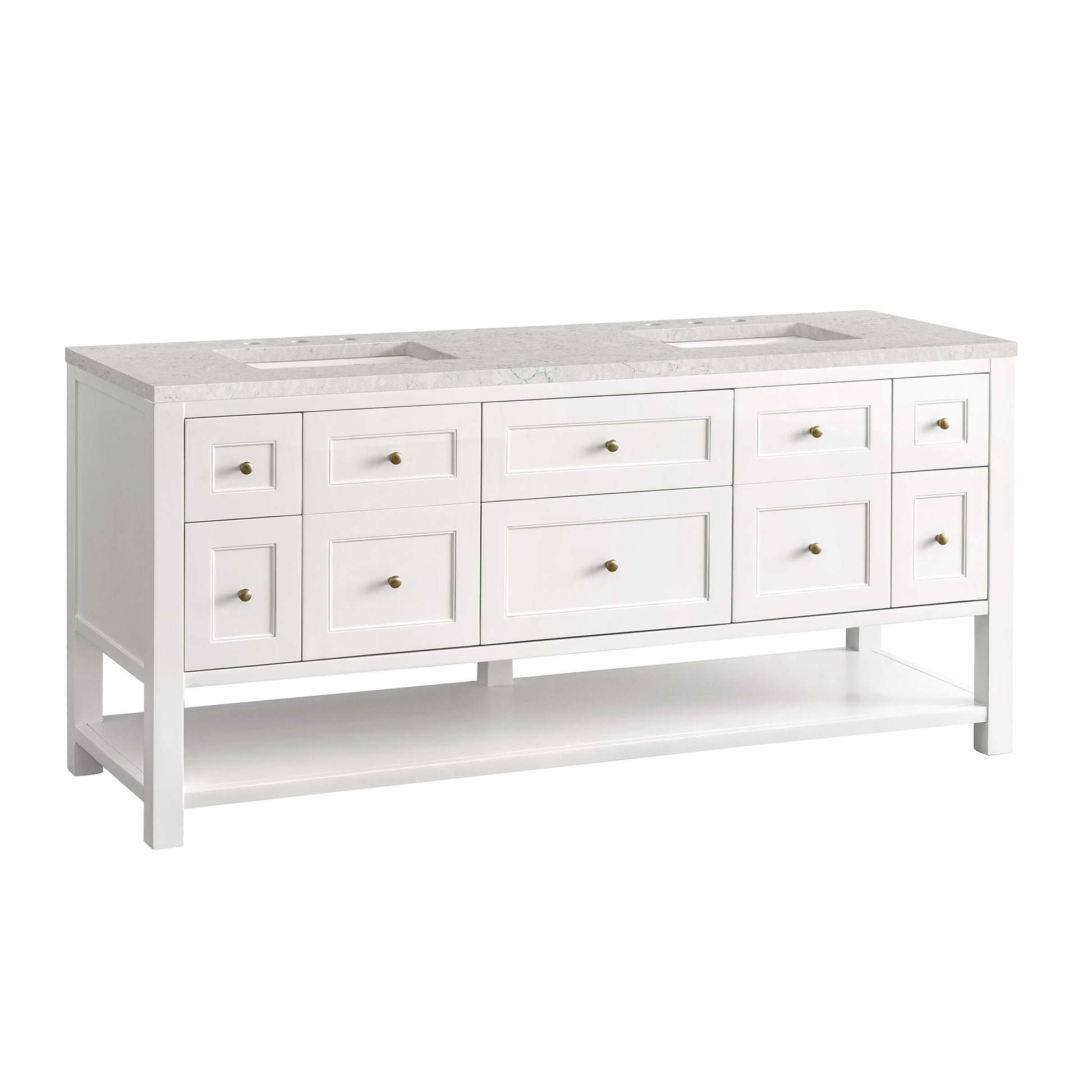 Bright White / Eternal Jasmine Pearl - 3 Faucet Holes