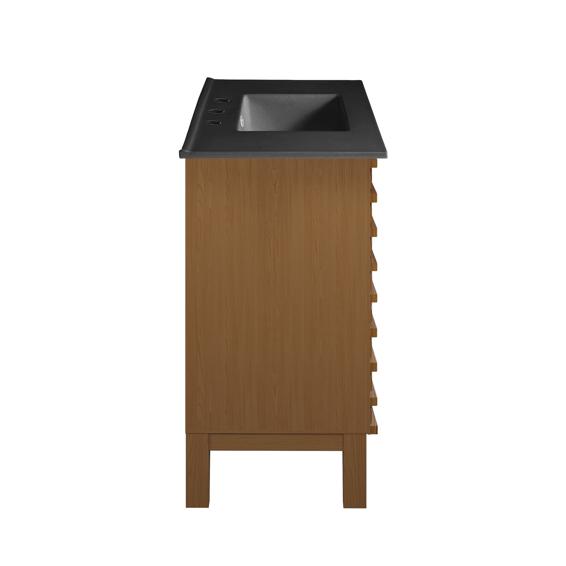 Brown Oak / Matte Black / 3-Hole