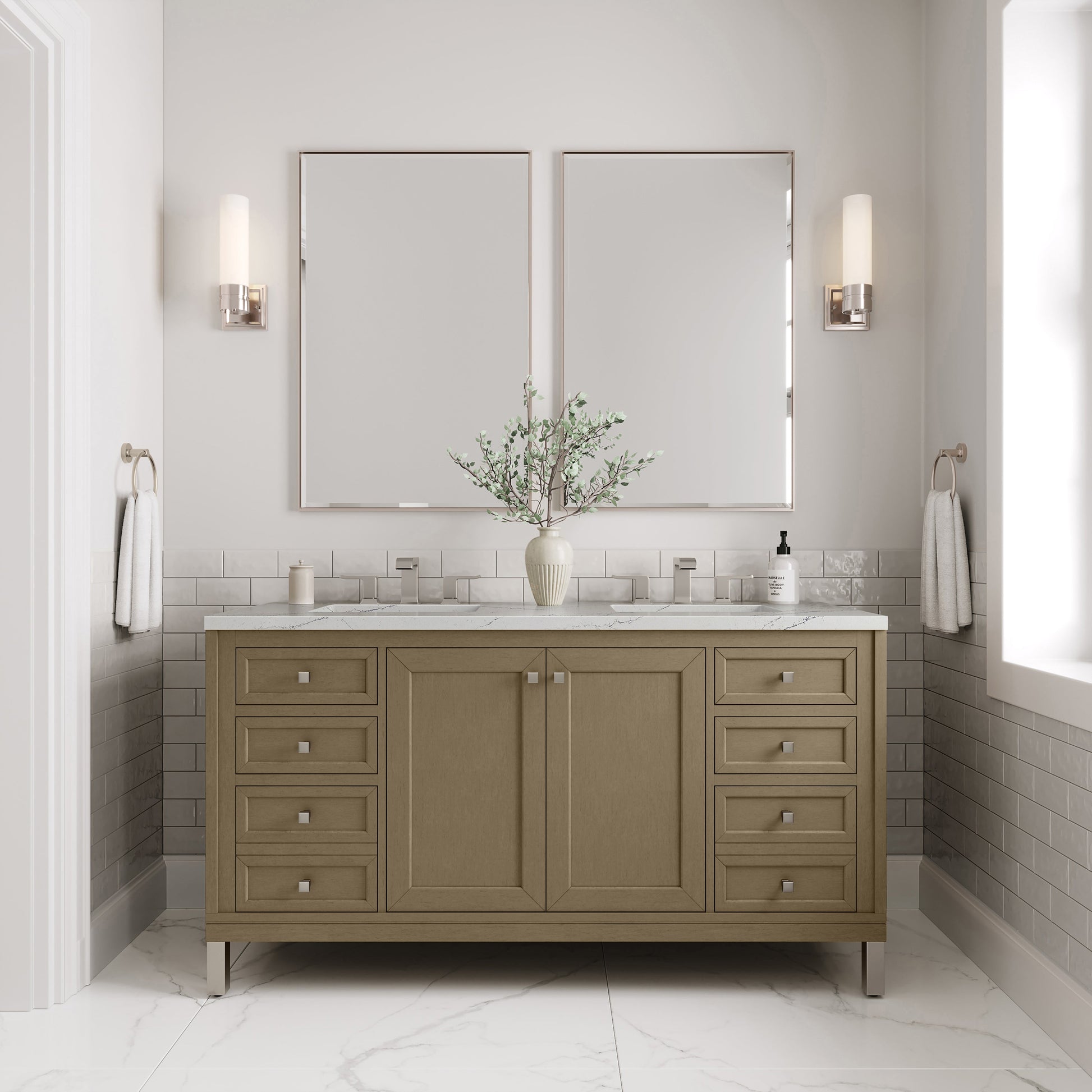 Walnut Whisper / Ethereal Noctis - 3 Faucet Holes