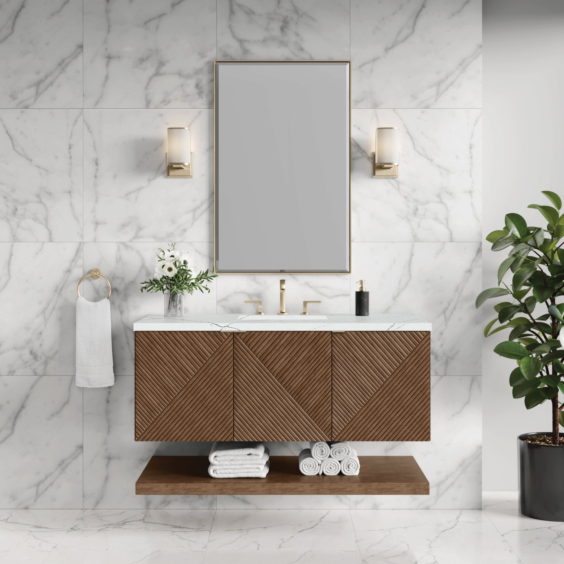 Chestnut / Ethereal Noctis - 3 Faucet Holes