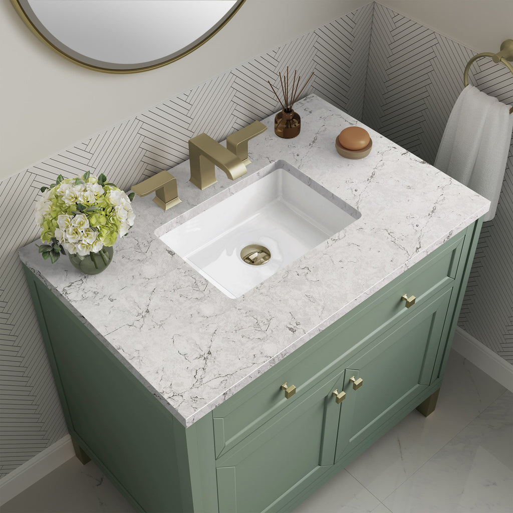 Smokey Celadon / Eternal Jasmine Pearl - 3 Faucet Holes