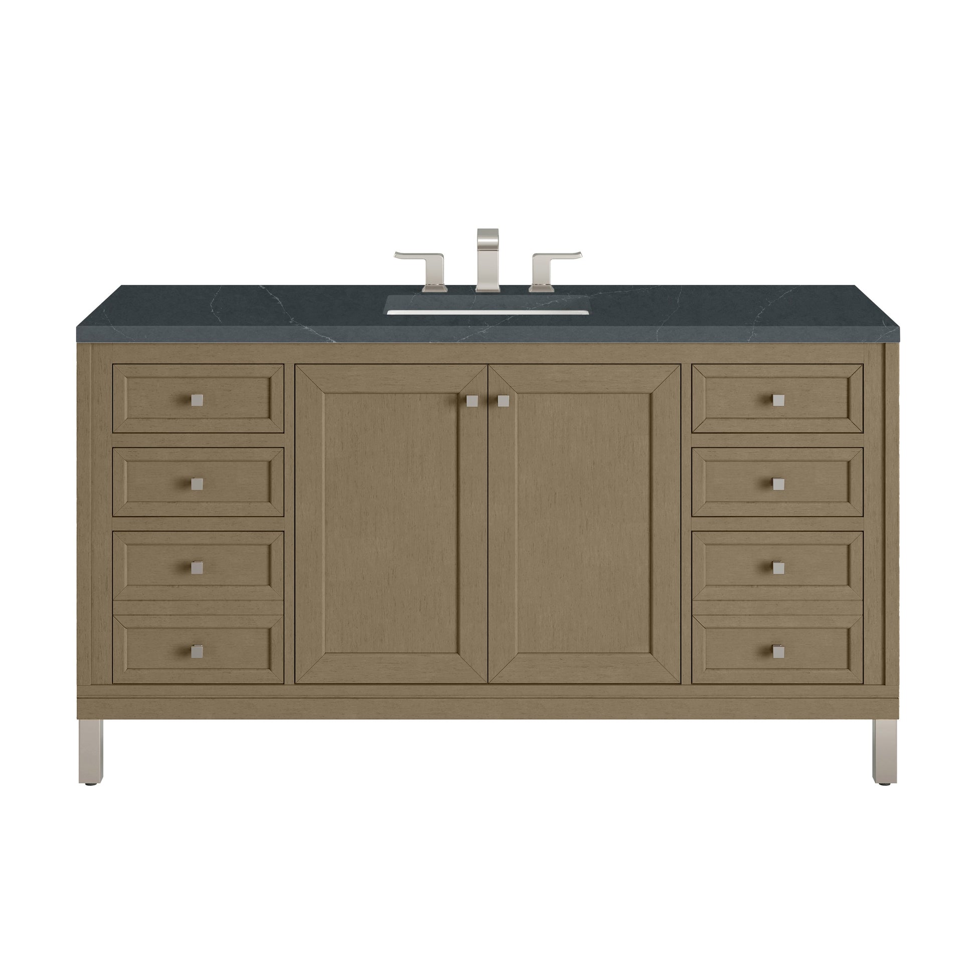 Walnut Whisper / Charcoal Soapstone - 3 Faucet Holes