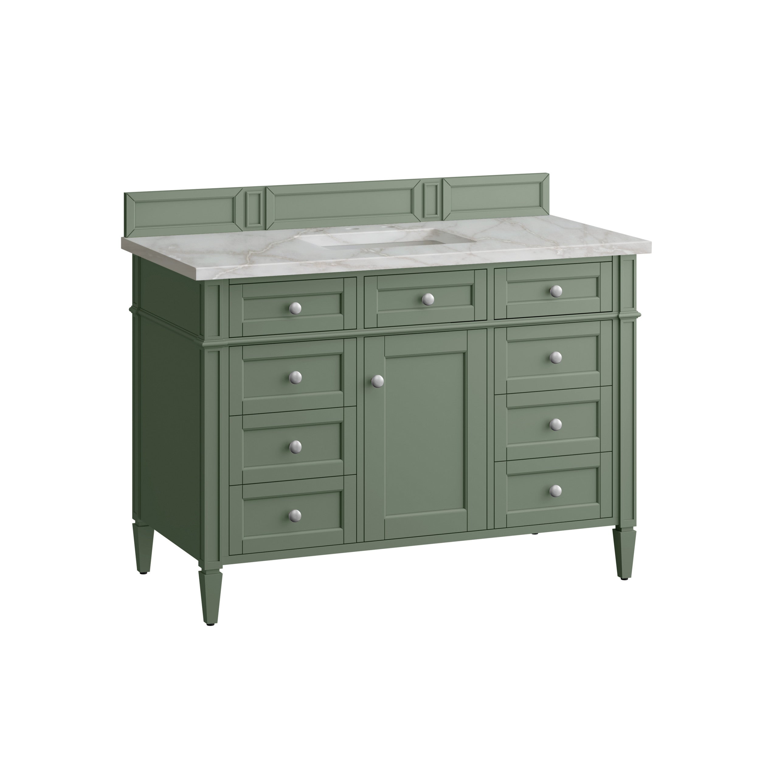 Smokey Celadon / Victorian Silver - 3 Faucet Holes
