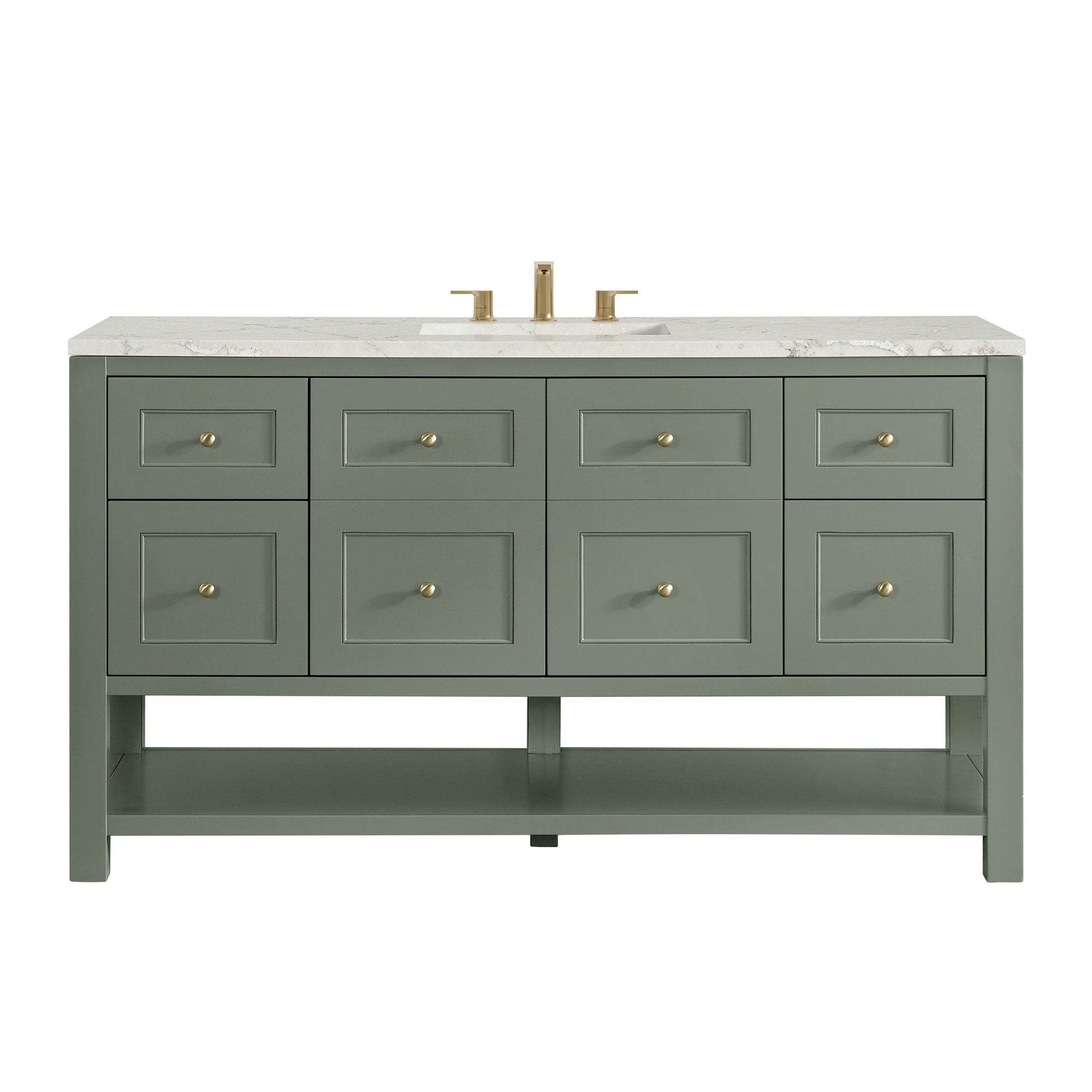 Smokey Celadon / Victorian Silver - 3 Faucet Holes