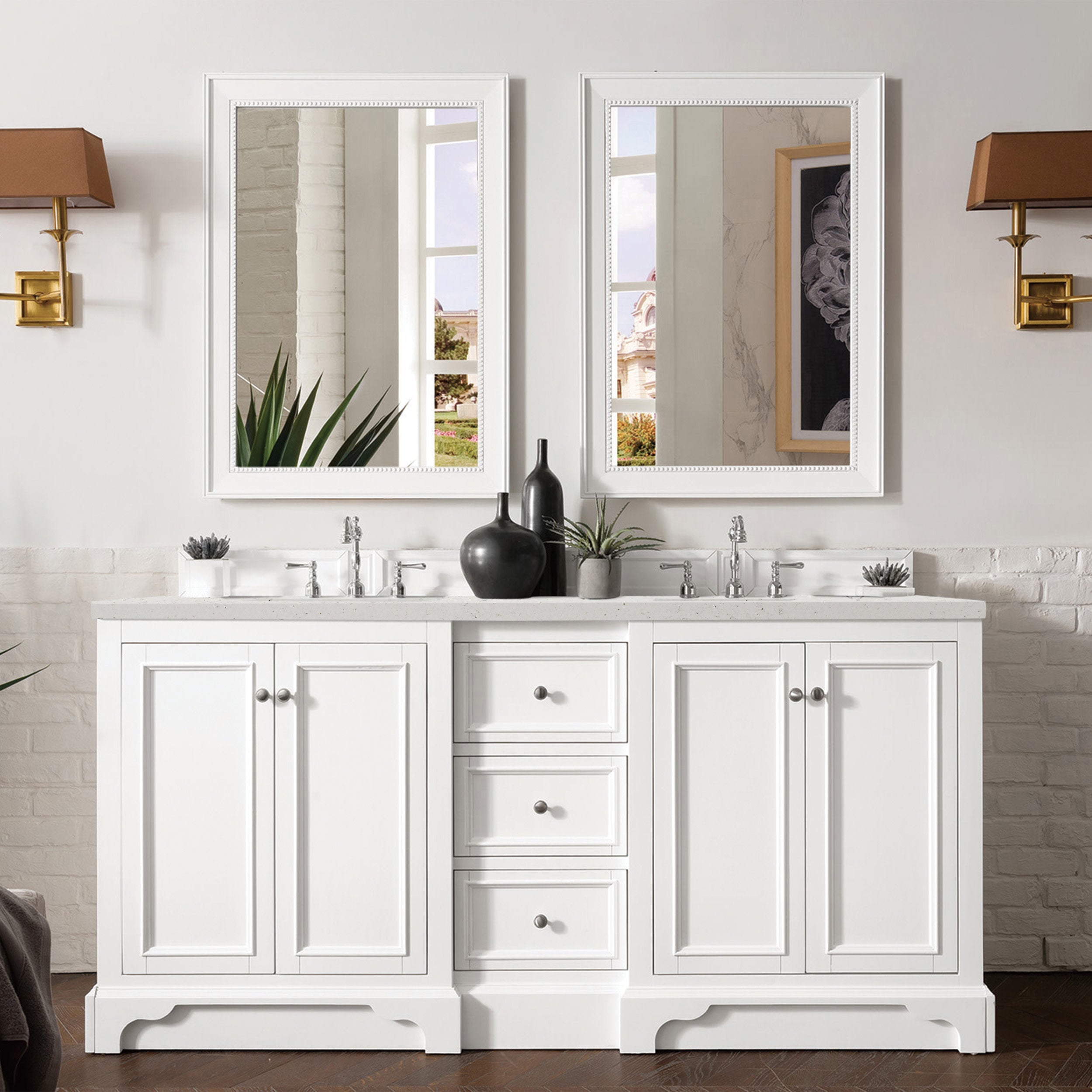 Bright White / Lime Delight - 3 Faucet Holes
