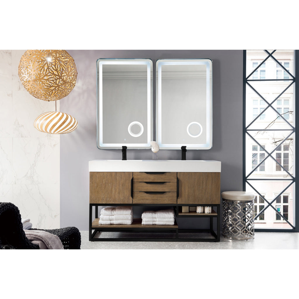 Latte Oak / Matte Black / Glossy White - 1 Faucet Hole