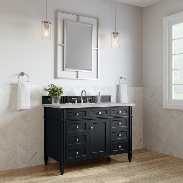 Black Onyx / Victorian Silver - 3 Faucet Holes