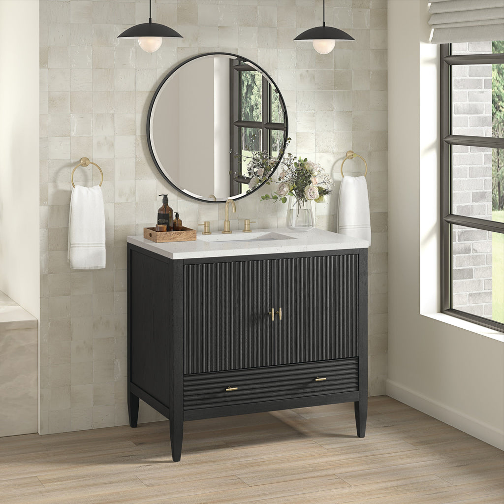 Carbon Oak / Lime Delight - 3 Faucet Holes