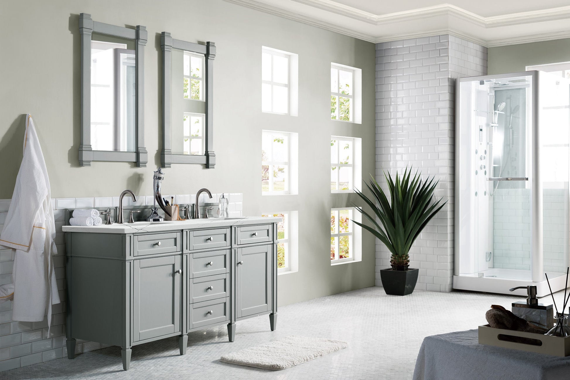 Urban Gray / Ethereal Noctis - 3 Faucet Holes