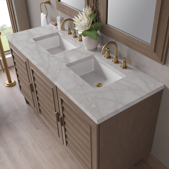 Whitewashed Walnut / Victorian Silver - 3 Faucet Holes