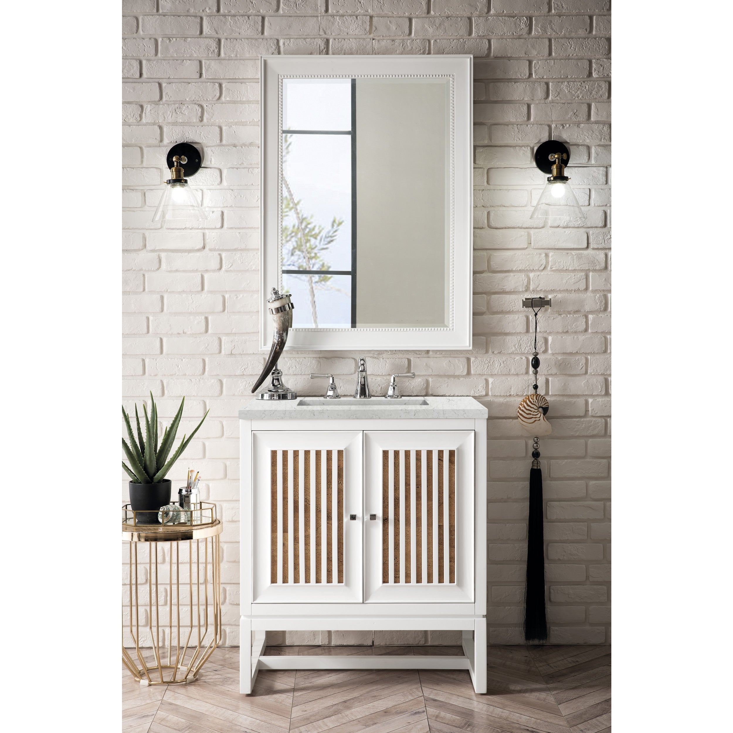 Glossy White / Eternal Jasmine Pearl - 3 Faucet Holes