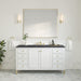 Glossy White / Charcoal Soapstone - 3 Faucet Holes