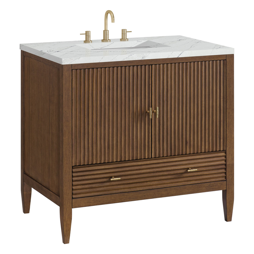 Mid-Century Walnut / Ethereal Noctis - 3 Faucet Holes