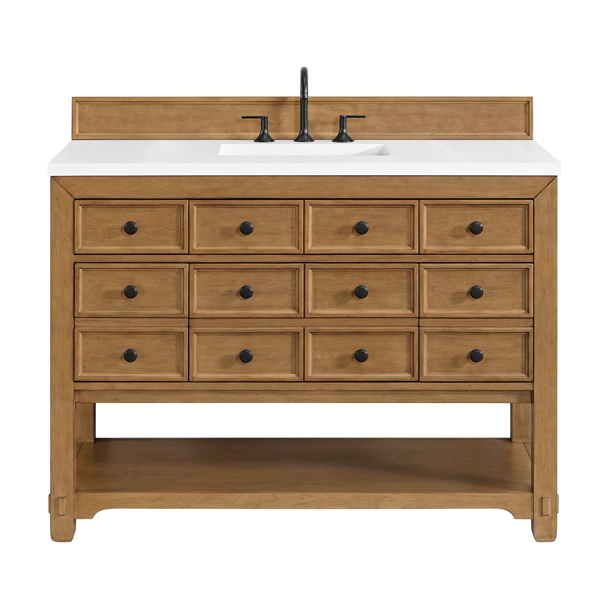Amber Birch / White Zeus - 3 Faucet Holes