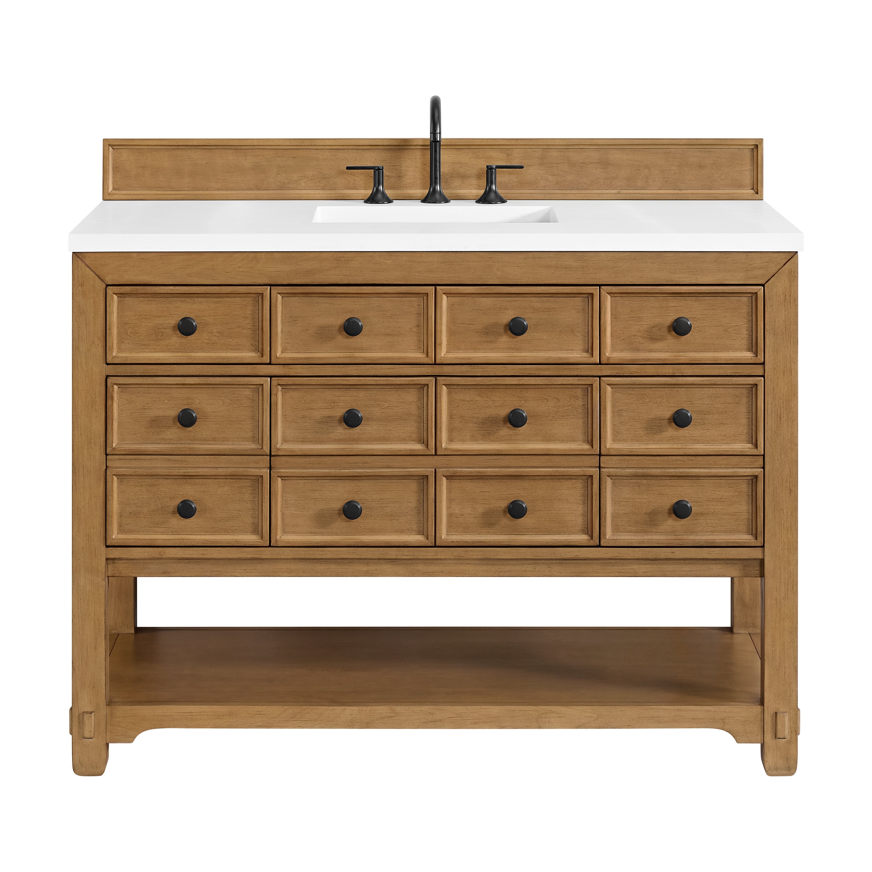 Amber Birch / White Zeus - 3 Faucet Holes