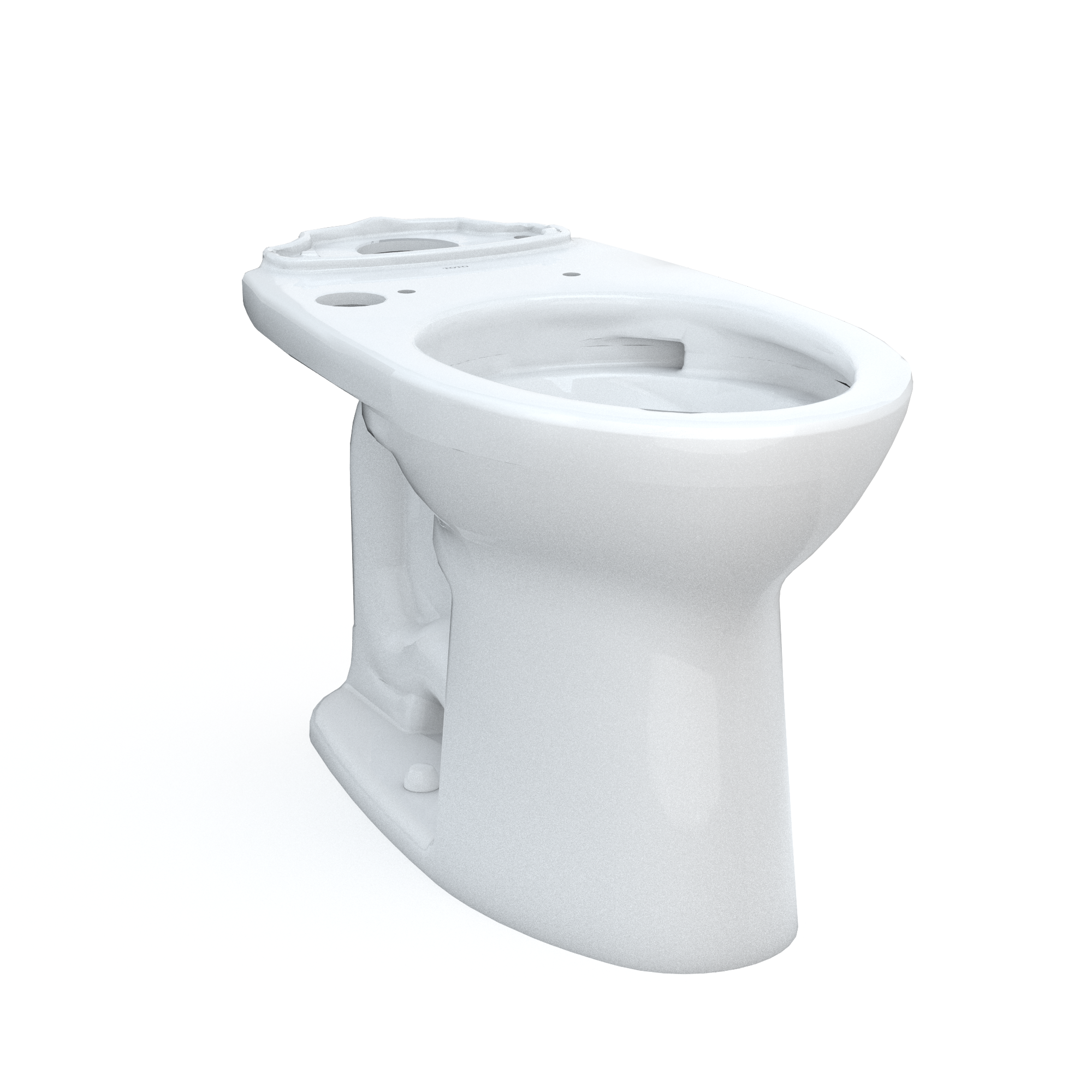 Toto Drake Elongated Universal Height Tornado Flush Toilet Bowl with 10" Rough In and Cefiontect - Washlet+ Ready