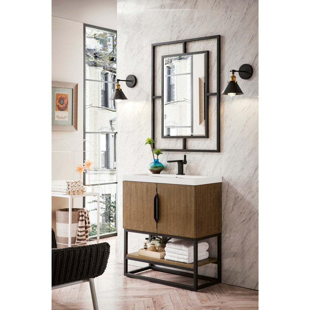 Latte Oak / Matte Black / Glossy White - 1 Faucet Hole