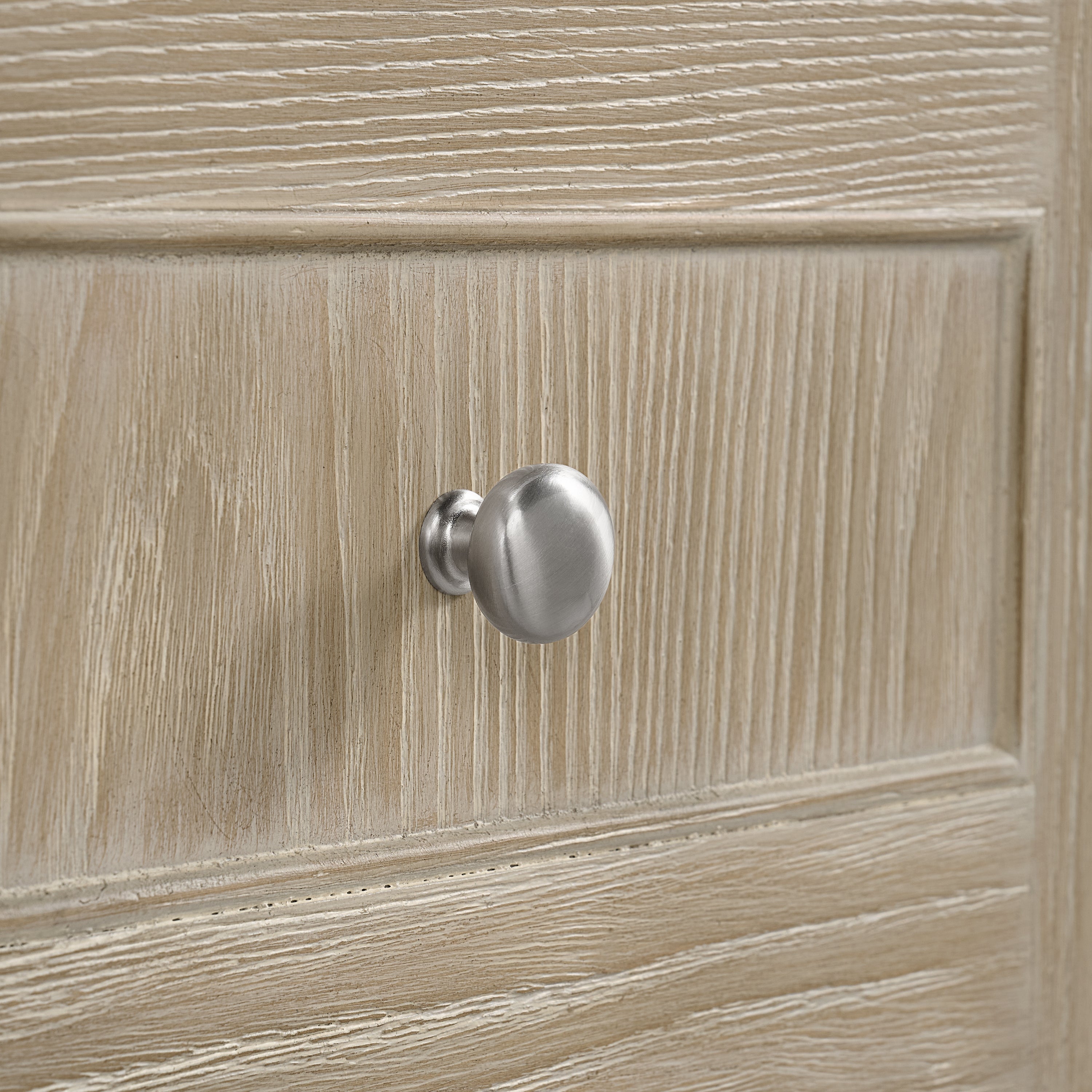 Whitewashed Oak / Victorian Silver - 3 Faucet Holes