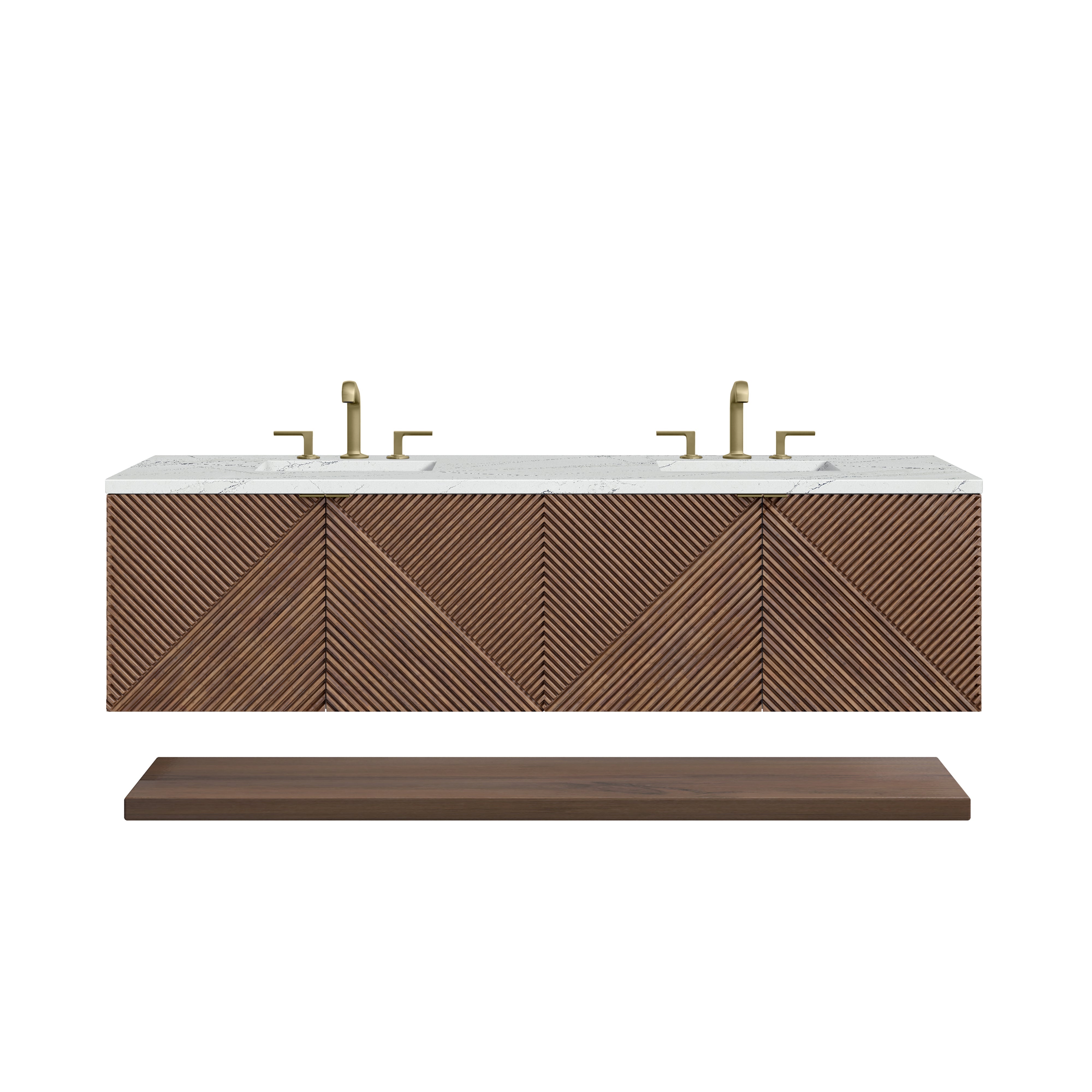 Chestnut / Ethereal Noctis - 3 Faucet Holes