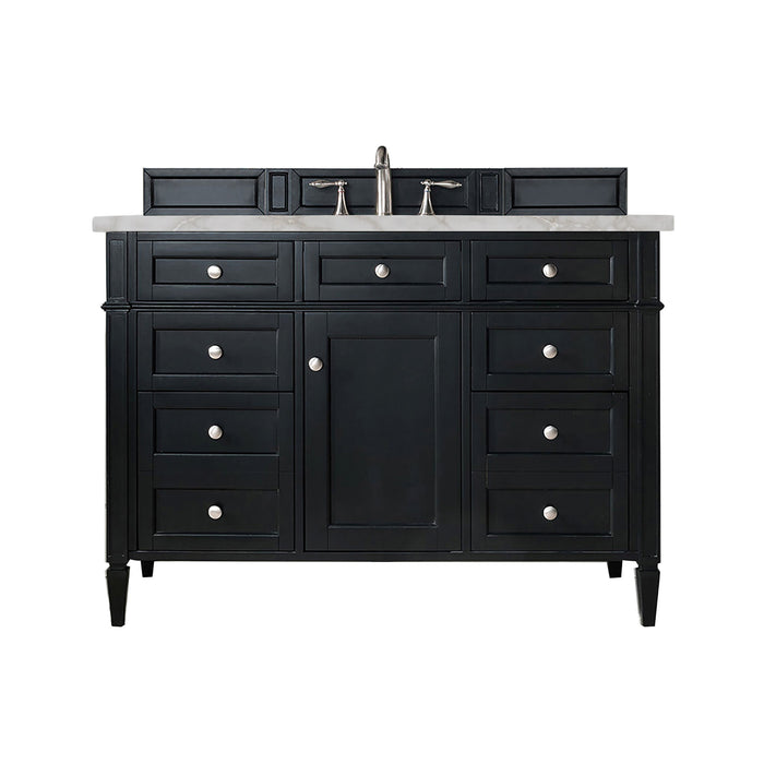 Black Onyx / Victorian Silver - 3 Faucet Holes