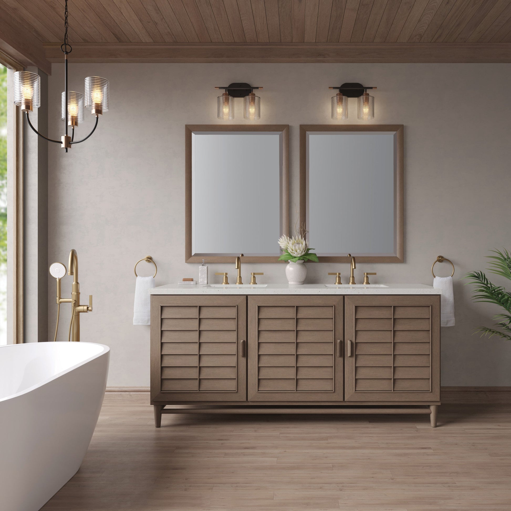 Whitewashed Walnut / Lime Delight - 3 Faucet Holes
