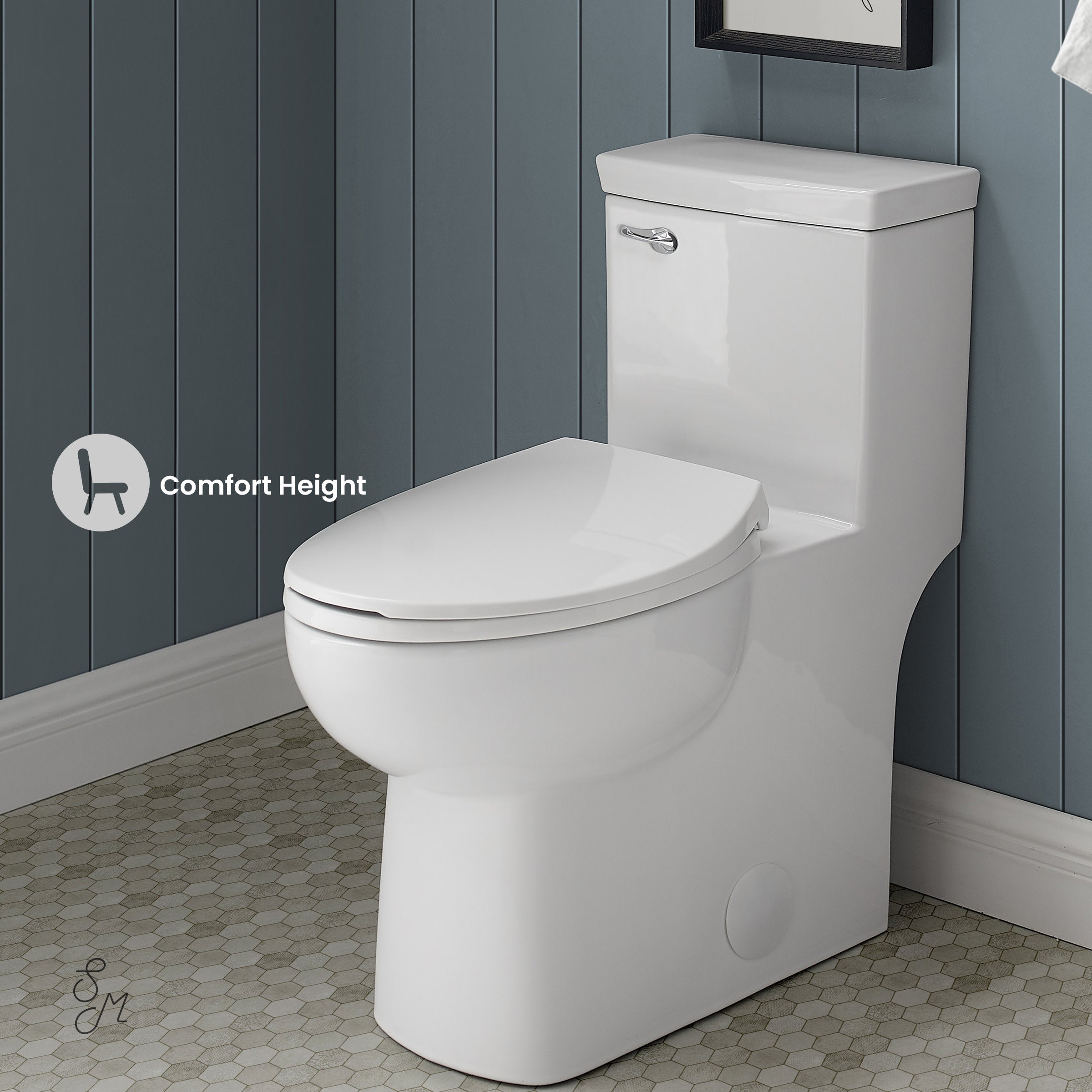 Glossy White / Single - Left Front