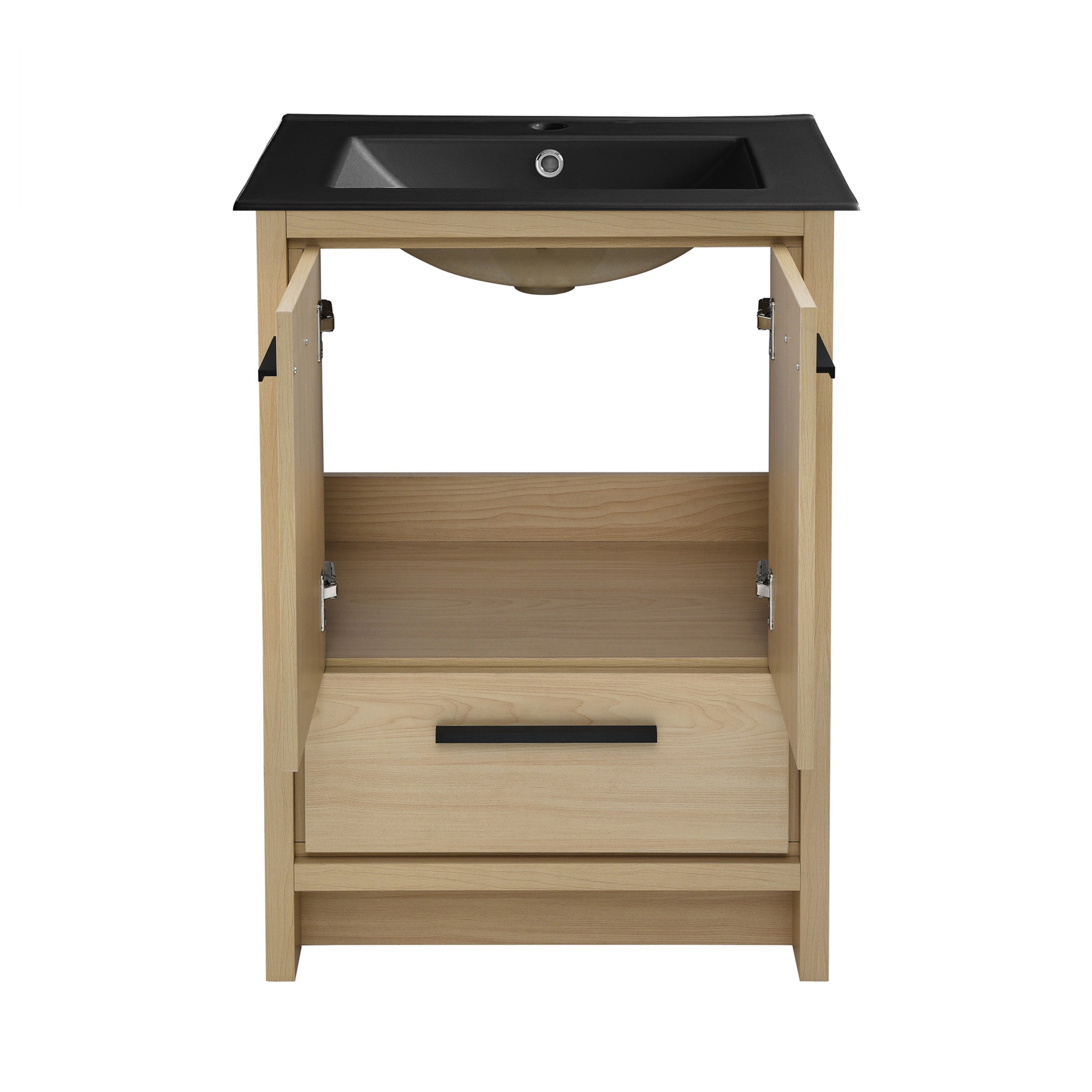 Natural Oak / Matte Black / 1-Hole